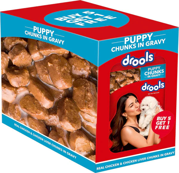 Drools Puppy Wet Dog Food – Chicken & Liver Chunks (150g)