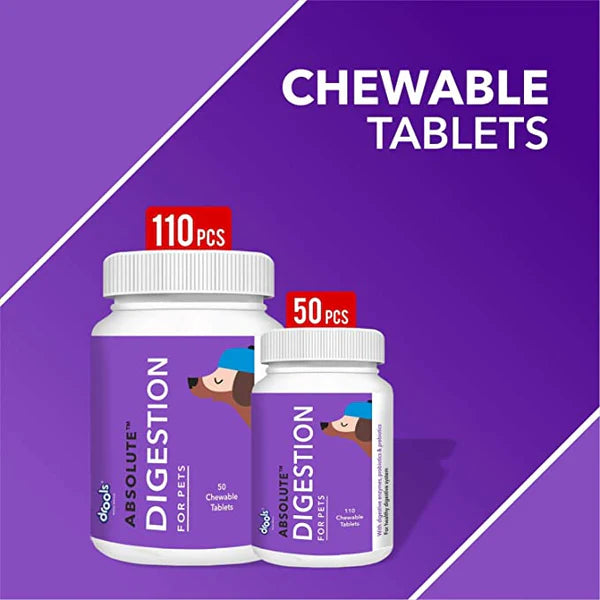 Drools Absolute Digestive Supplement Tablets for Dogs