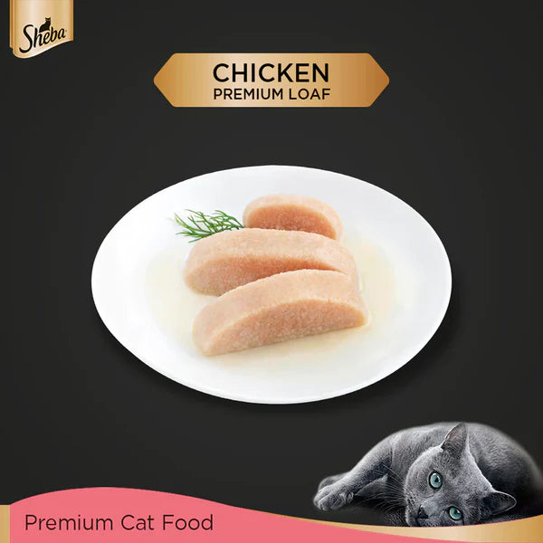 Sheba Wet Food Fine Adult Chicken Premium Loaf Kitten Food