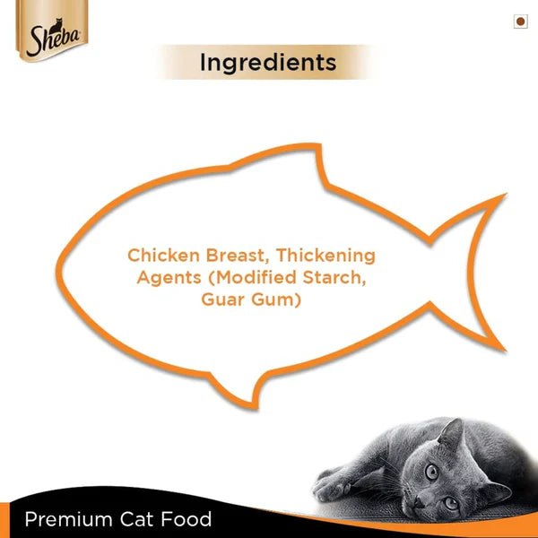Sheba Deluxe Chicken Breast in Gravy Wet Cat Food