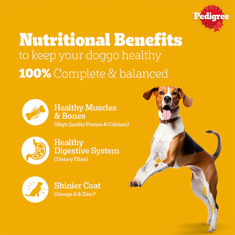 Pedigree Meat & Rice Adult Dog Dry Food