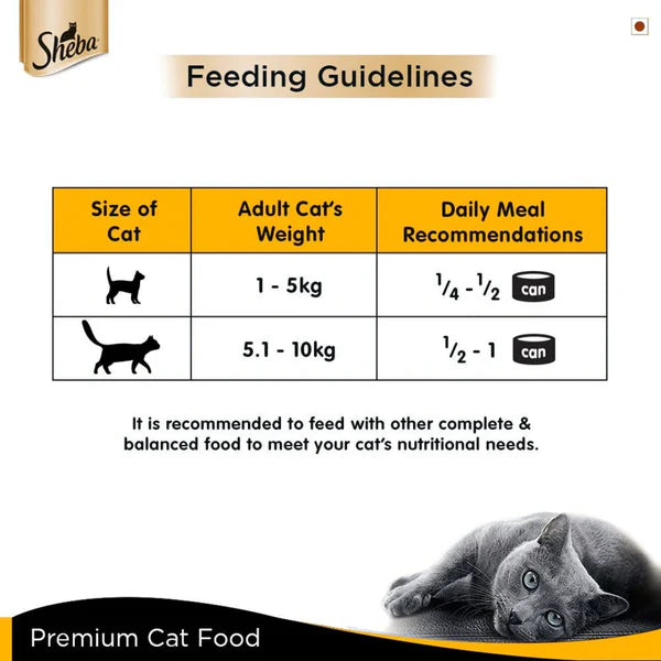 Sheba Tuna Fillet & Prawns in Gravy - Premium Wet Cat Food
