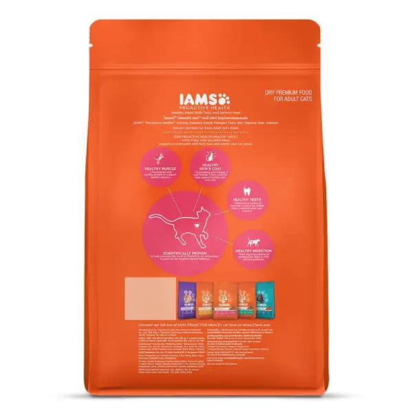 IAMS Proactive Health Healthy Adult (1+ Years) Tuna & Salmon Meal Dry Premium Cat Food