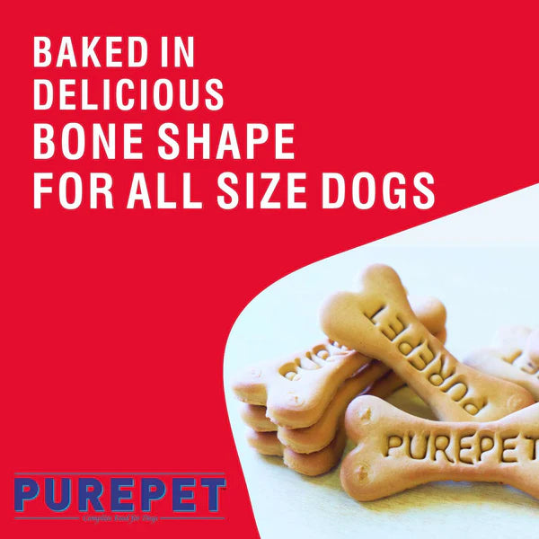 PUREPET Dog Biscuit Treats – Real Chicken Flavour for All Life Stages