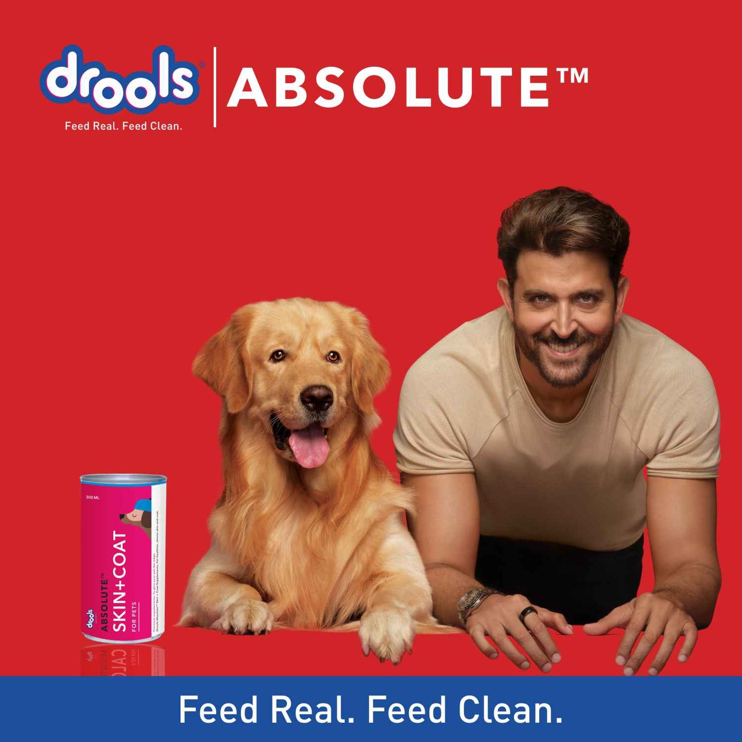Drools Absolute Skin & Coat Syrup Supplement for Dogs - 300ml