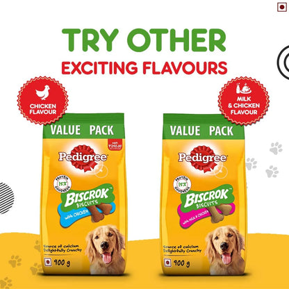 Pedigree Biscrok Dog Biscuit, Lamb Flavour – 500g