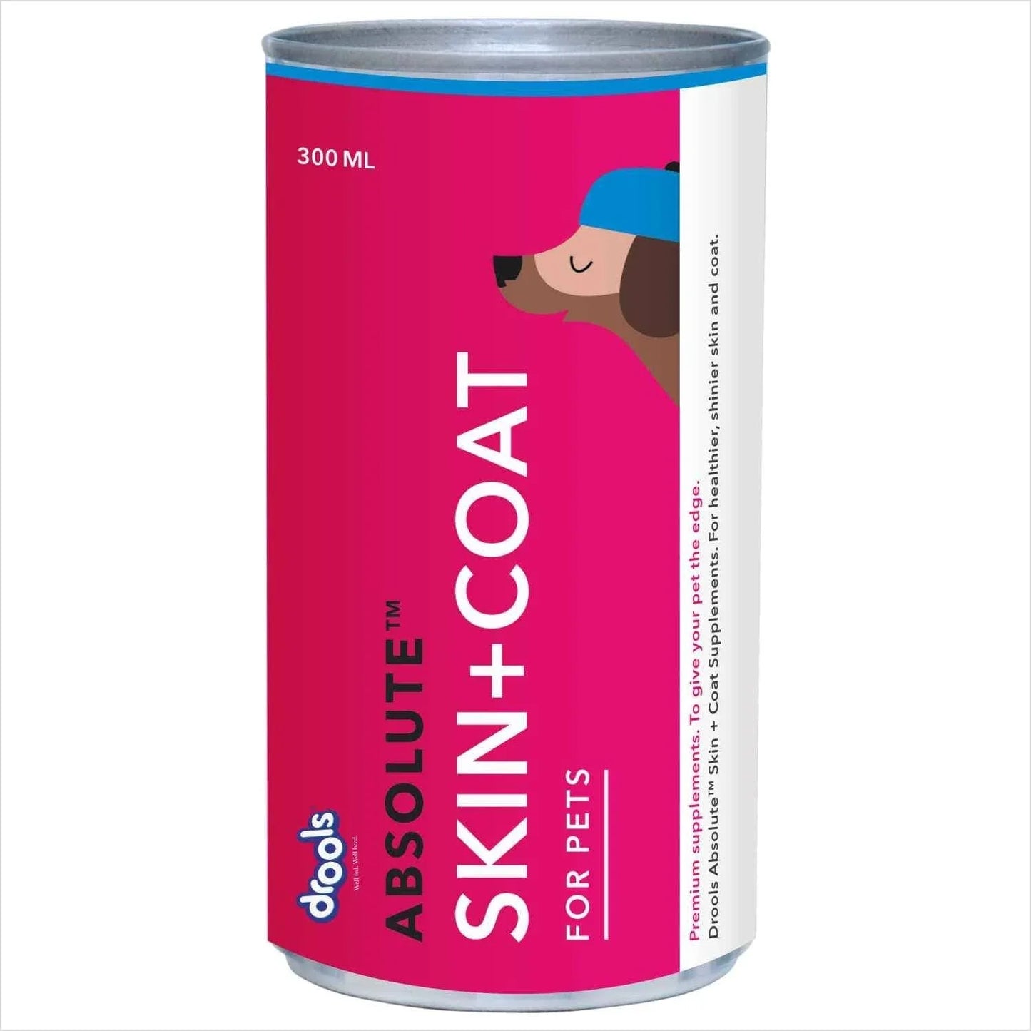 Drools Absolute Skin & Coat Syrup Supplement for Dogs - 300ml