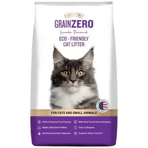 Signature Grain Zero Lavender Scented Cat Litter 8kg