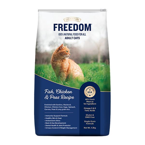 Freedom Fish, Chicken & Peas Adult Cat Dry Food