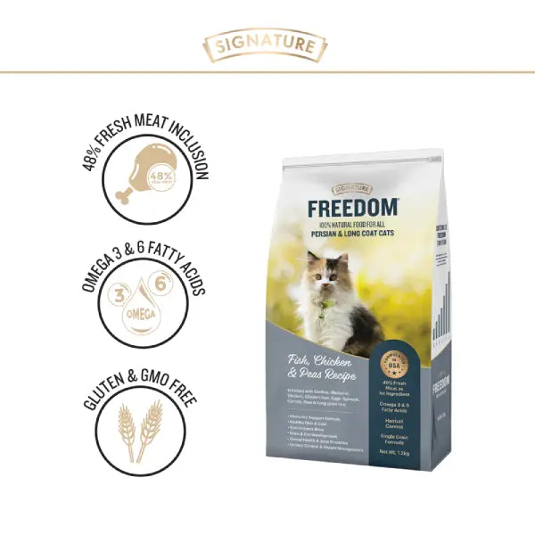 Freedom 100% Natural food for all PERSIAN & LONG COAT CATS Dry Food