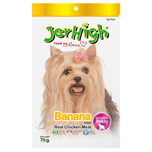 Jerhigh Chicken Banana Dog Treat - 70g
