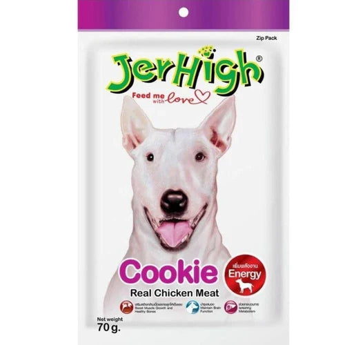 Jerhigh Chicken Cookie Dog Treats - 70g