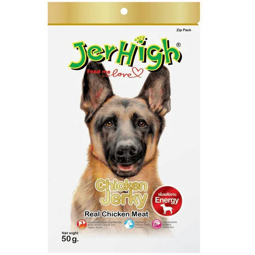Jerhigh Chicken Jerky Dog Treats - 70g