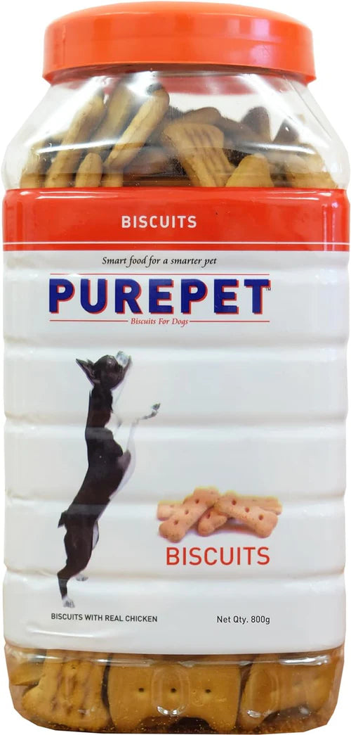 PUREPET Dog Biscuit Treats – Real Chicken Flavour for All Life Stages