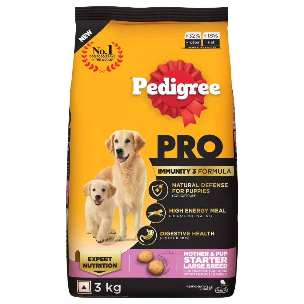 Pedigree PRO Mother & Pup Starter Large Breed Dry Food — 3-12 Weeks