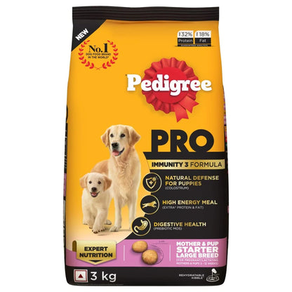 Pedigree PRO Mother & Pup Starter Large Breed Dry Food — 3-12 Weeks