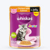 Whiskas Junior Kitten Wet Food, Chicken & Salmon in Jelly