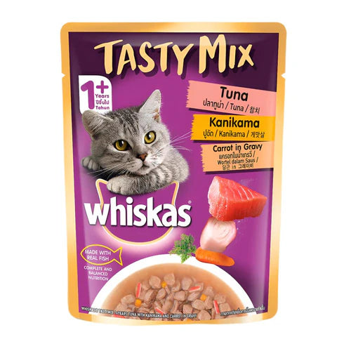 Whiskas Tuna with Kanikama and Carrot in Gravy for Adult Cats