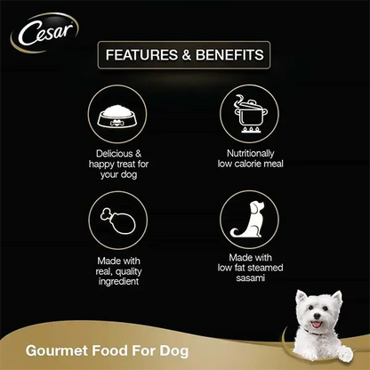 Cesar Premium Sasami Gourmet Meal Adult Wet Dog Food – 70g