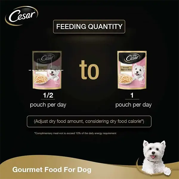 Cesar Premium Sasami & Vegetable Gourmet Meal Adult Wet Dog Food – 70g