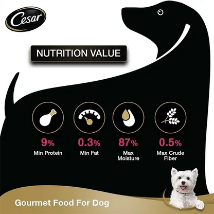 Cesar Premium Sasami & Vegetable Gourmet Meal Adult Wet Dog Food – 70g